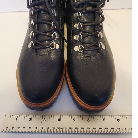 Indigo Rd. Woman's Combat boots Black Tan accents New Size 10 - Picture 8 of 9